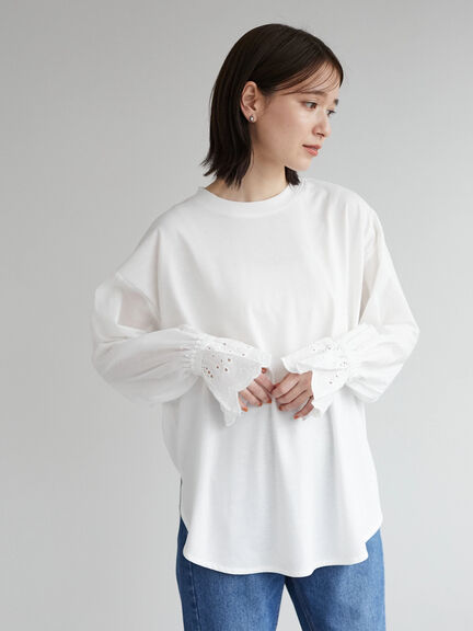 Shina Sleeve Lace Pullover