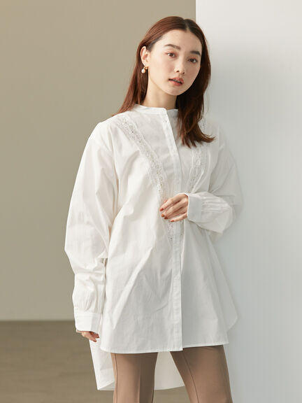 Kiyomi Band Collar Shirt