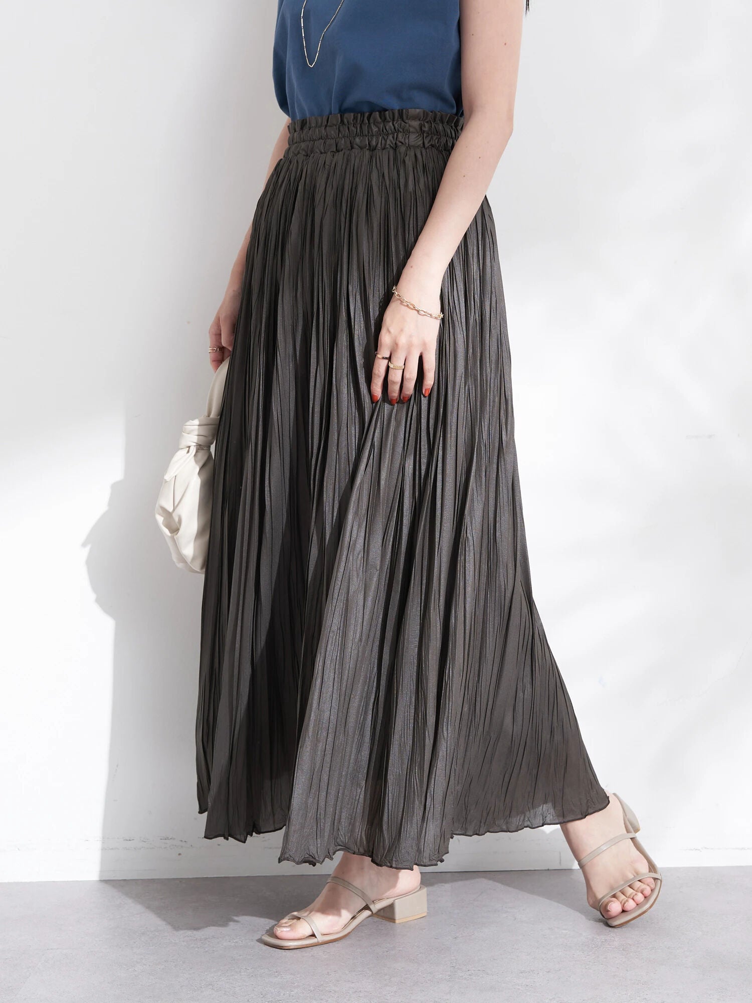 Oba Washer Pleated Skirt