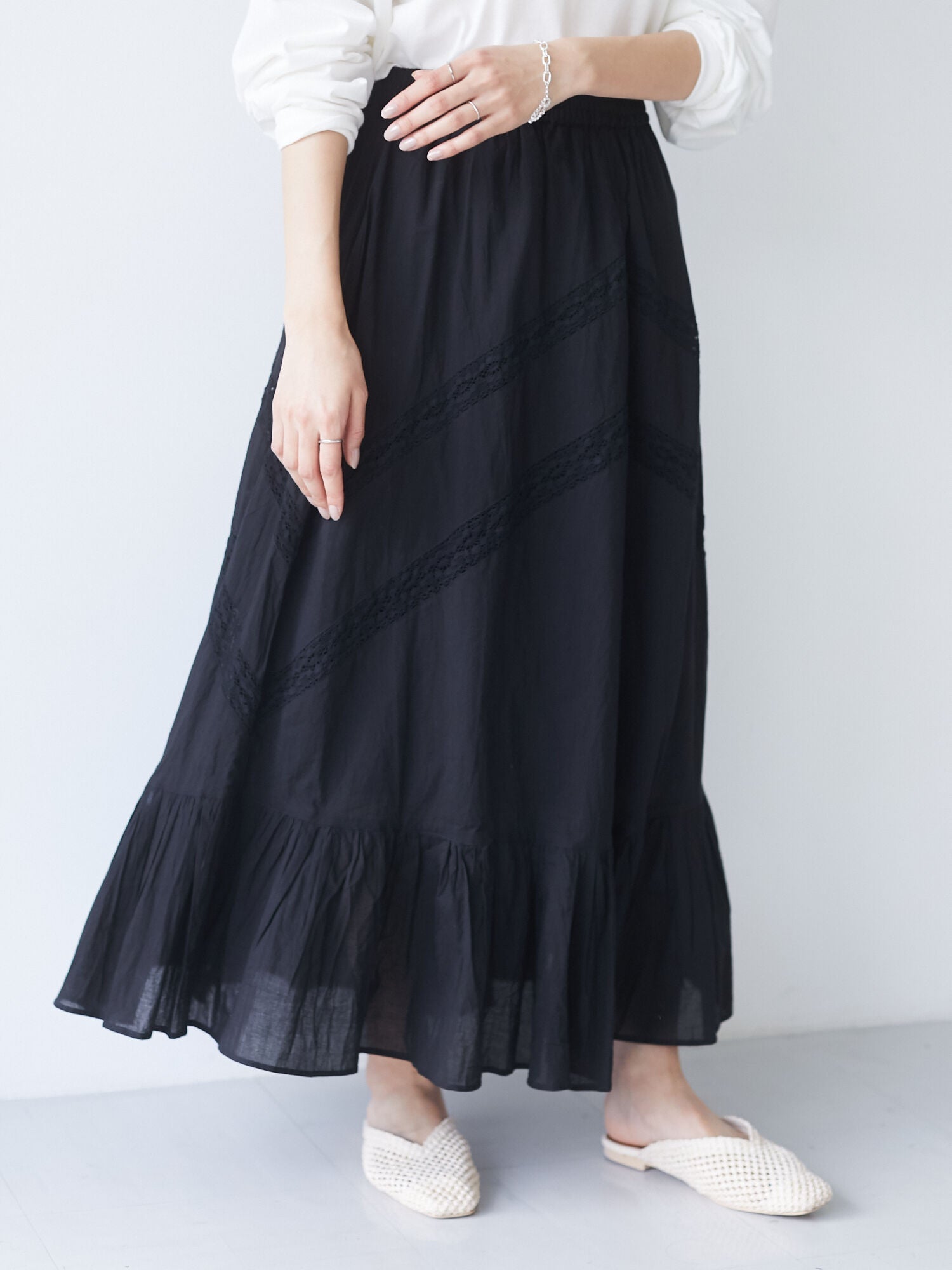 Emelia Lace Tiered Skirt