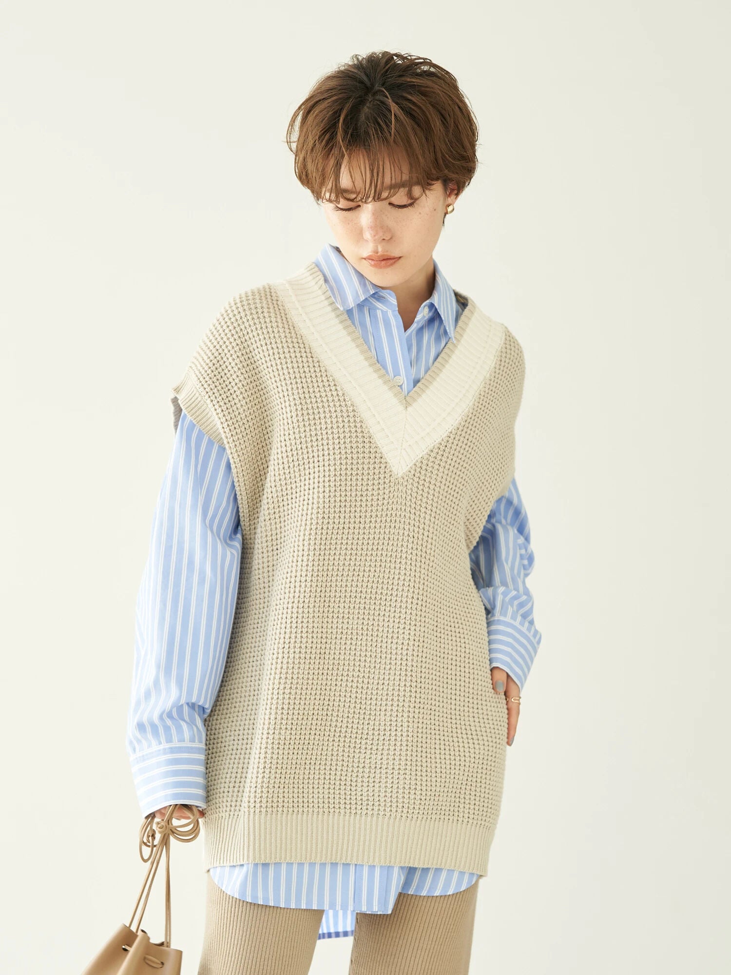 Oaka Waffle Knit Vest