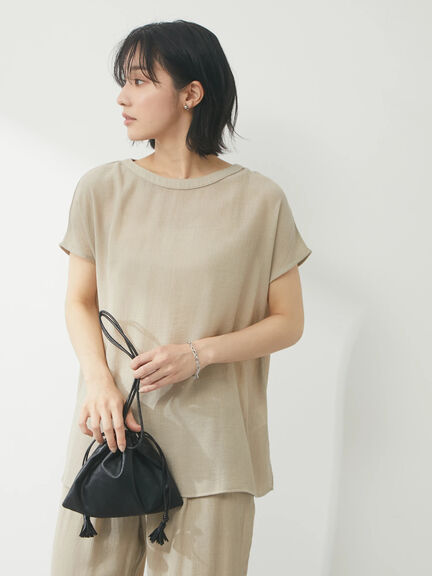 Blouse wanita kekinian Maizuru Frech Short Sleeve