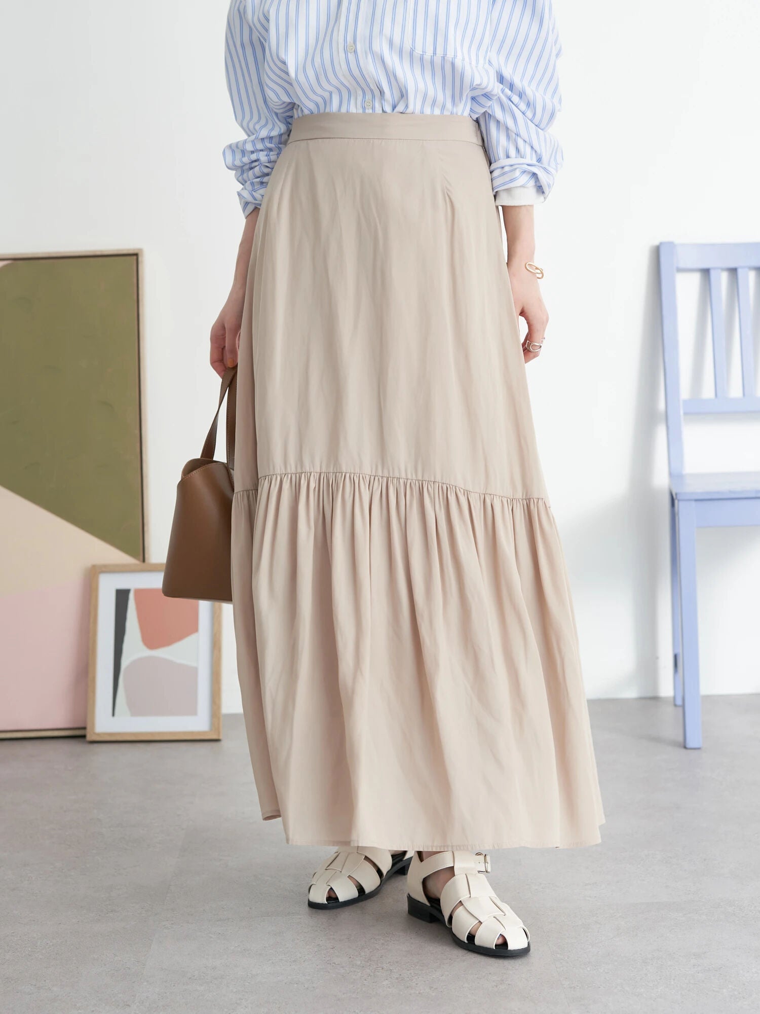 Caca Gathered Volume Skirt