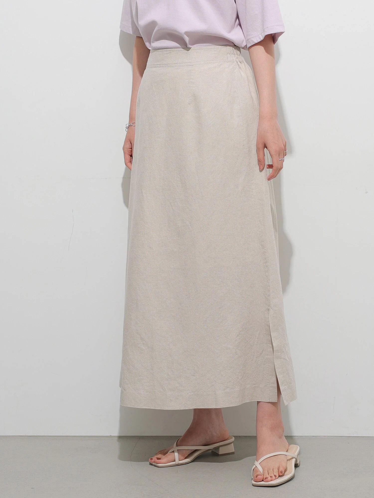 Kimmy Linen A-Line Skirt