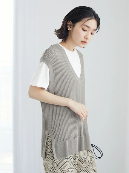 Canon Pattern Knit Vest