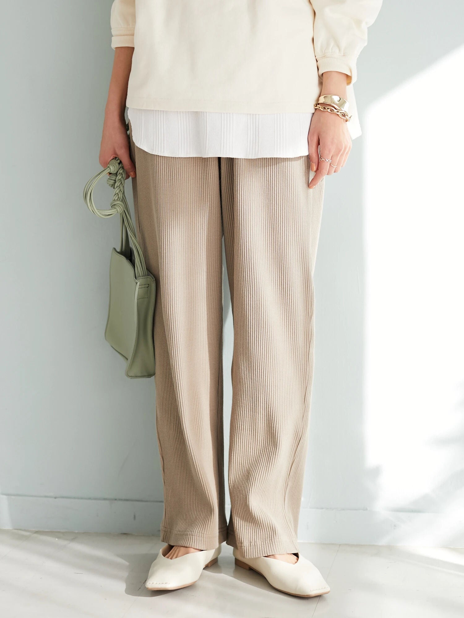 Eden Rib Straight Pants