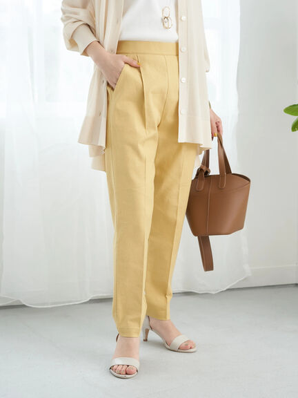 Meira Linen Blend Tapered Pants