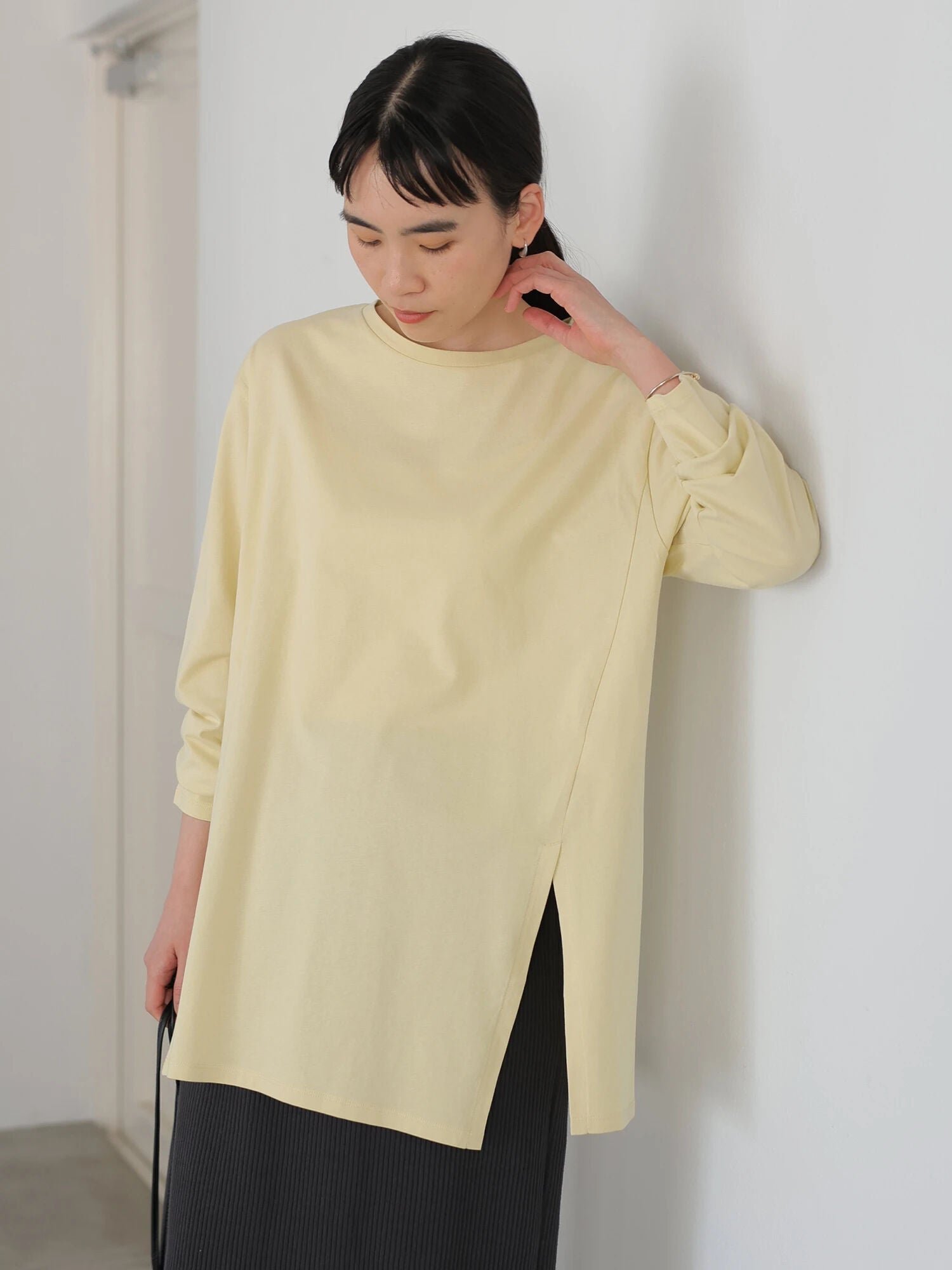 Chiaki Side Slit Blouse