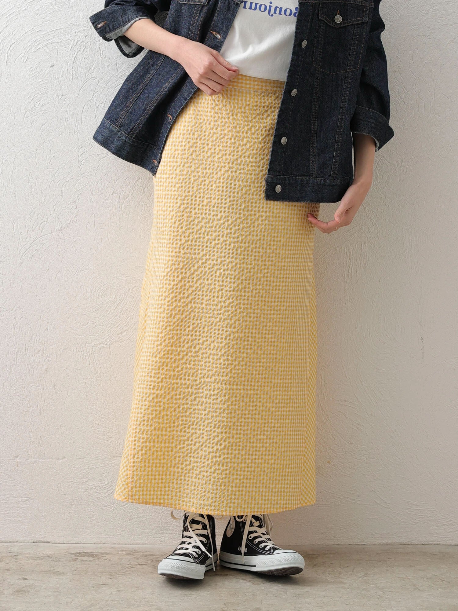 Vita Gingham Check Skirt