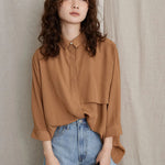 Kemeja Wanita Kekinian Bani Layered Sleeve Shirt Bobo Tokyo
