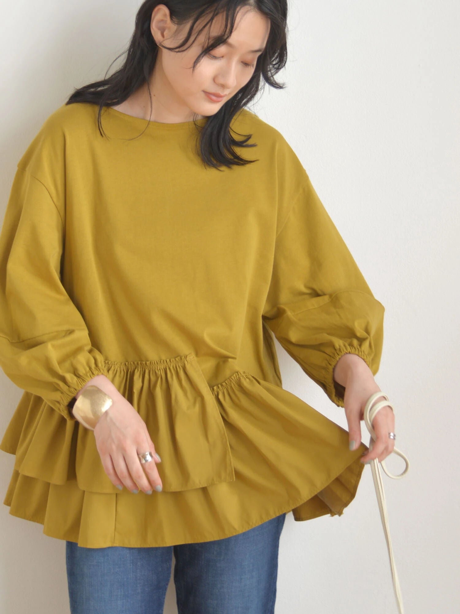 Siri Tiered Long Sleeve Blouse