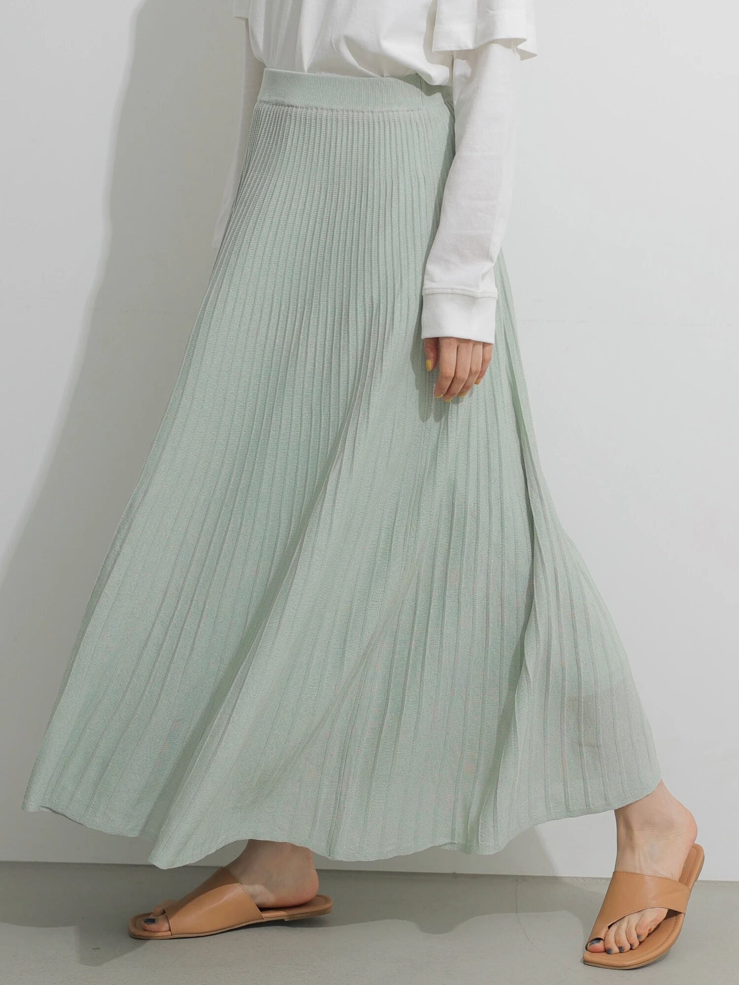 Naomi Knit Pleated Skirt