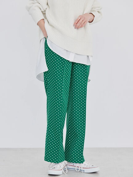 Celana Motif Kendall Printed Straight Pants Bobo Tokyo