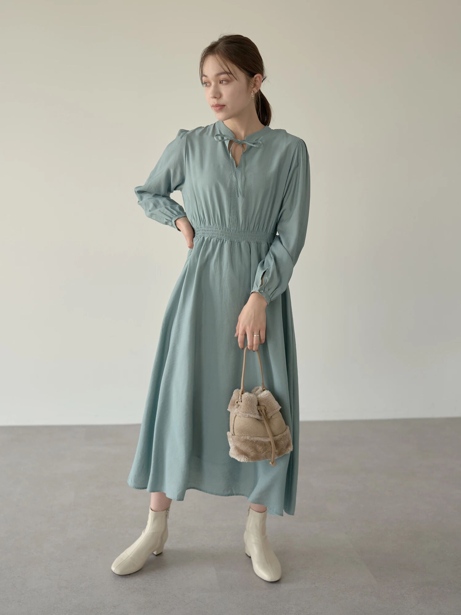 Kaia 2Way Shirring Dress