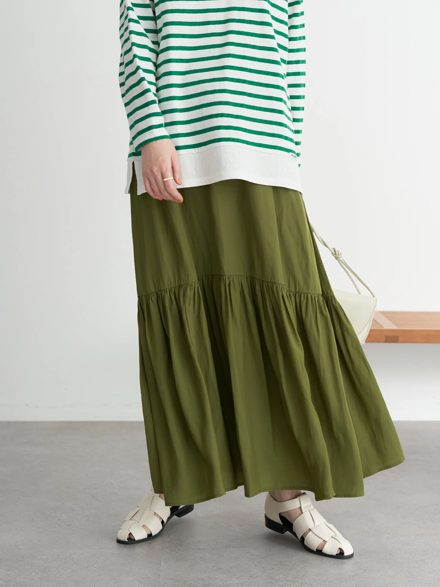 Caca Gathered Volume Skirt