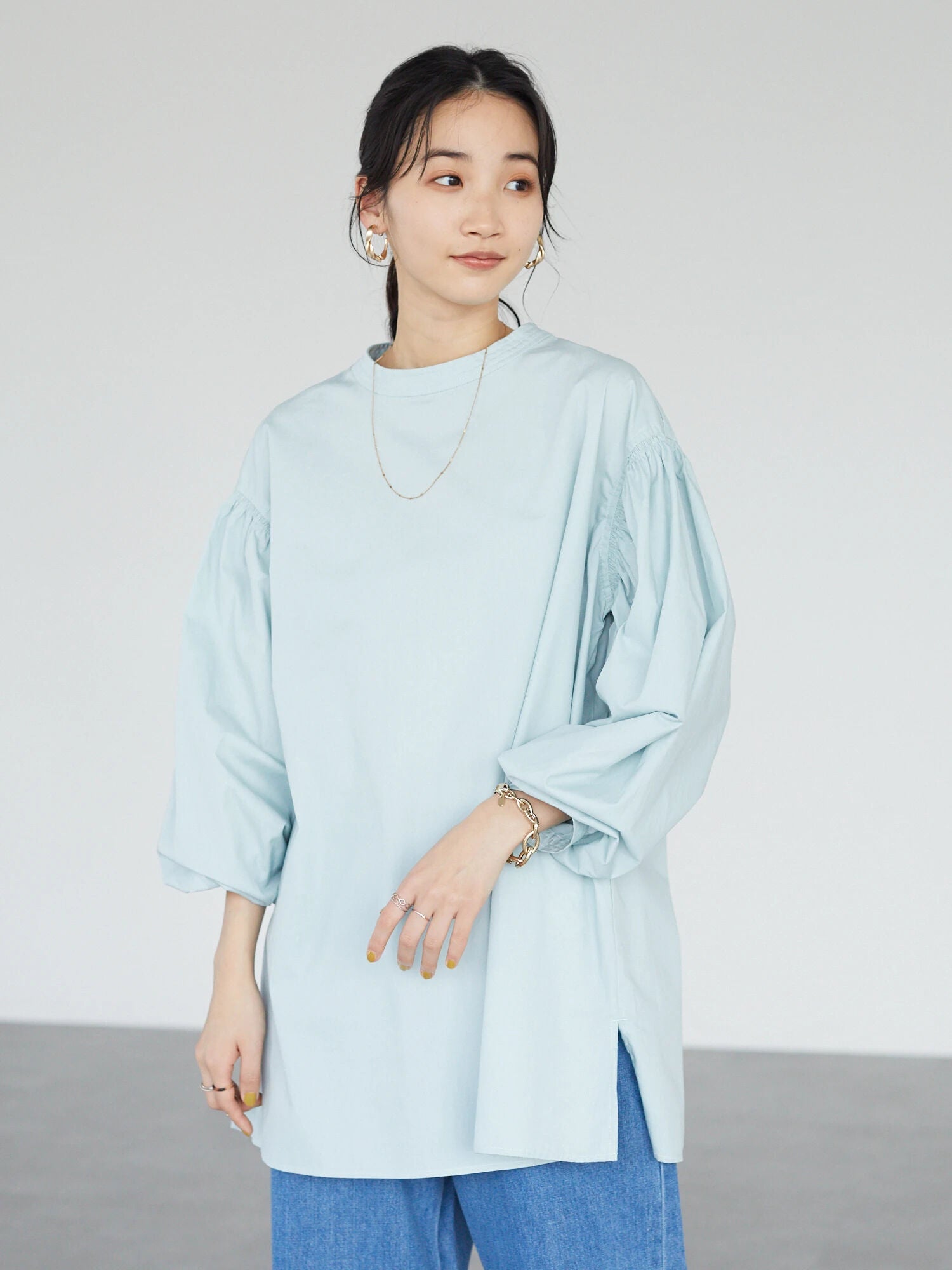 Tansy Sleeve Gathered Blouse