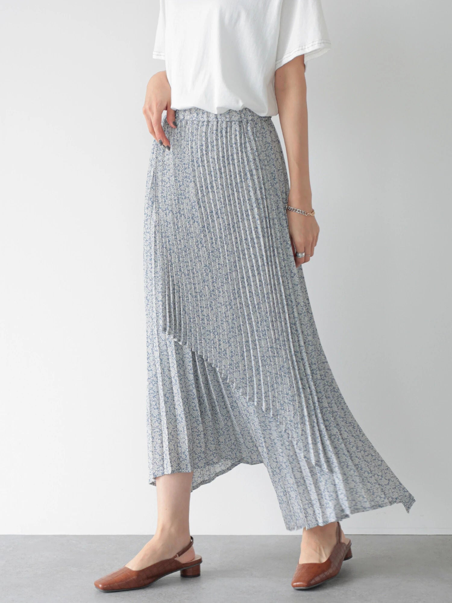 Layla Flower Pleated Skirt