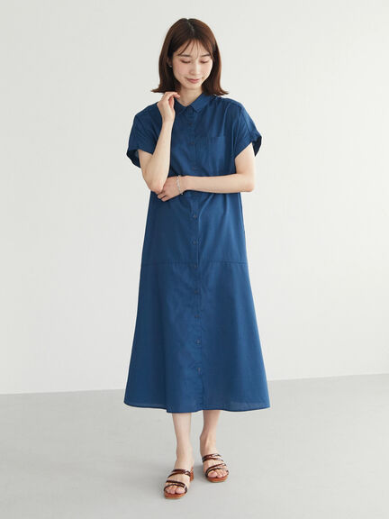 Haina Short sleeve Shirt Dress