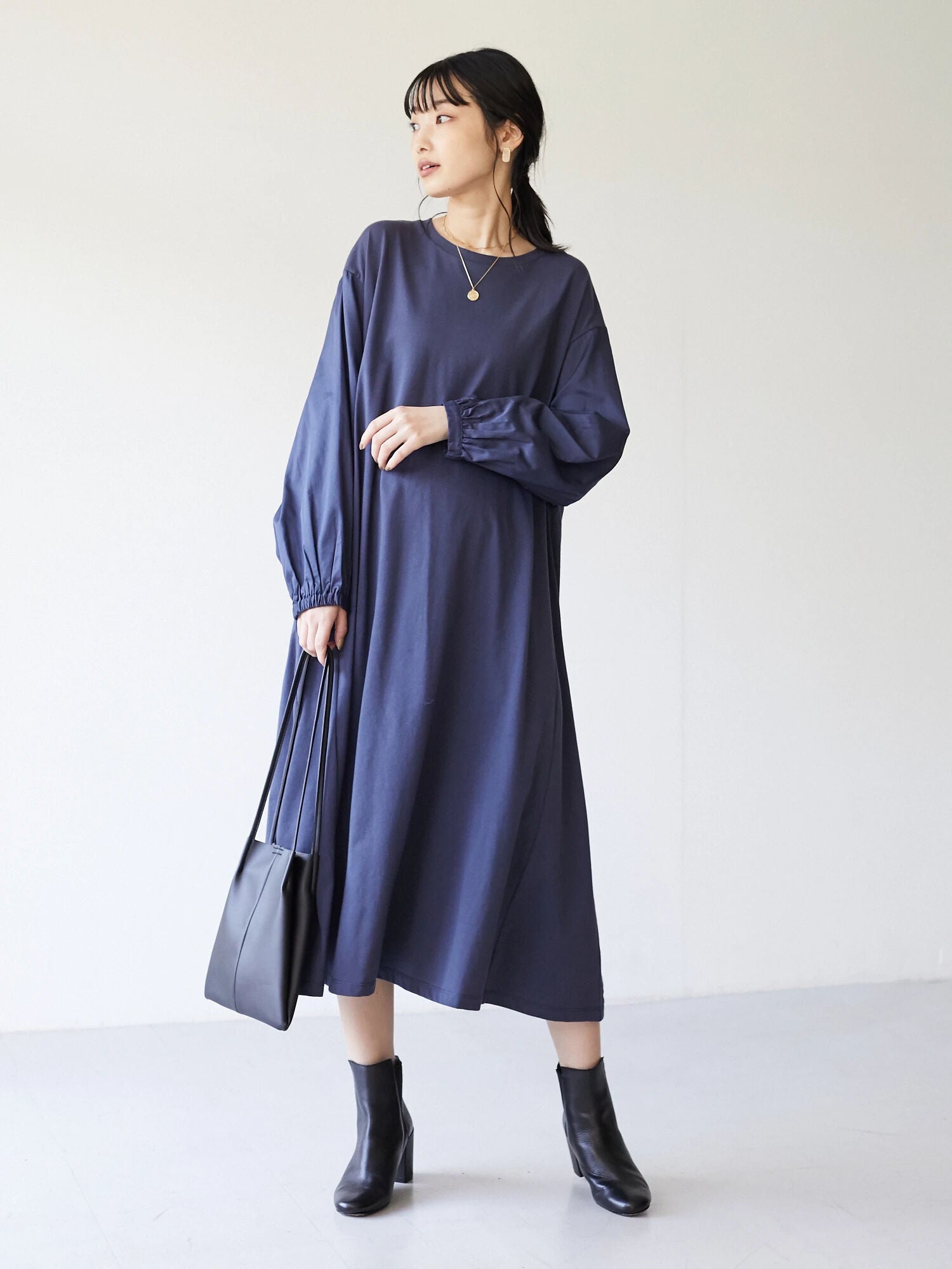 Sia Gathered Sleeves Dress