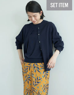 Set Cardigan SET UV Cut Knit Cardigan With Pullover Bobo Tokyo
