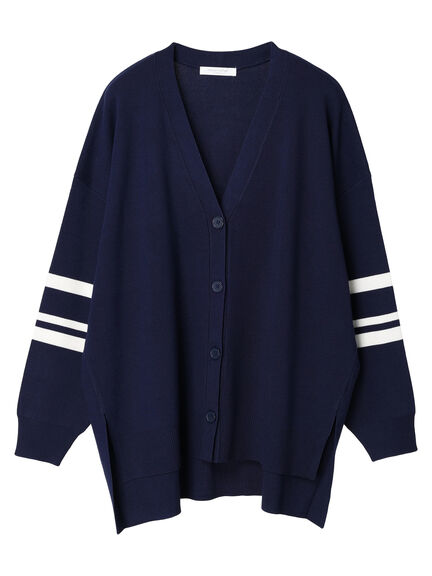 Kazesumi Sleeve Line Knit Cardigan