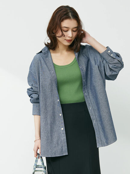 Zemira Chambray Overshirt