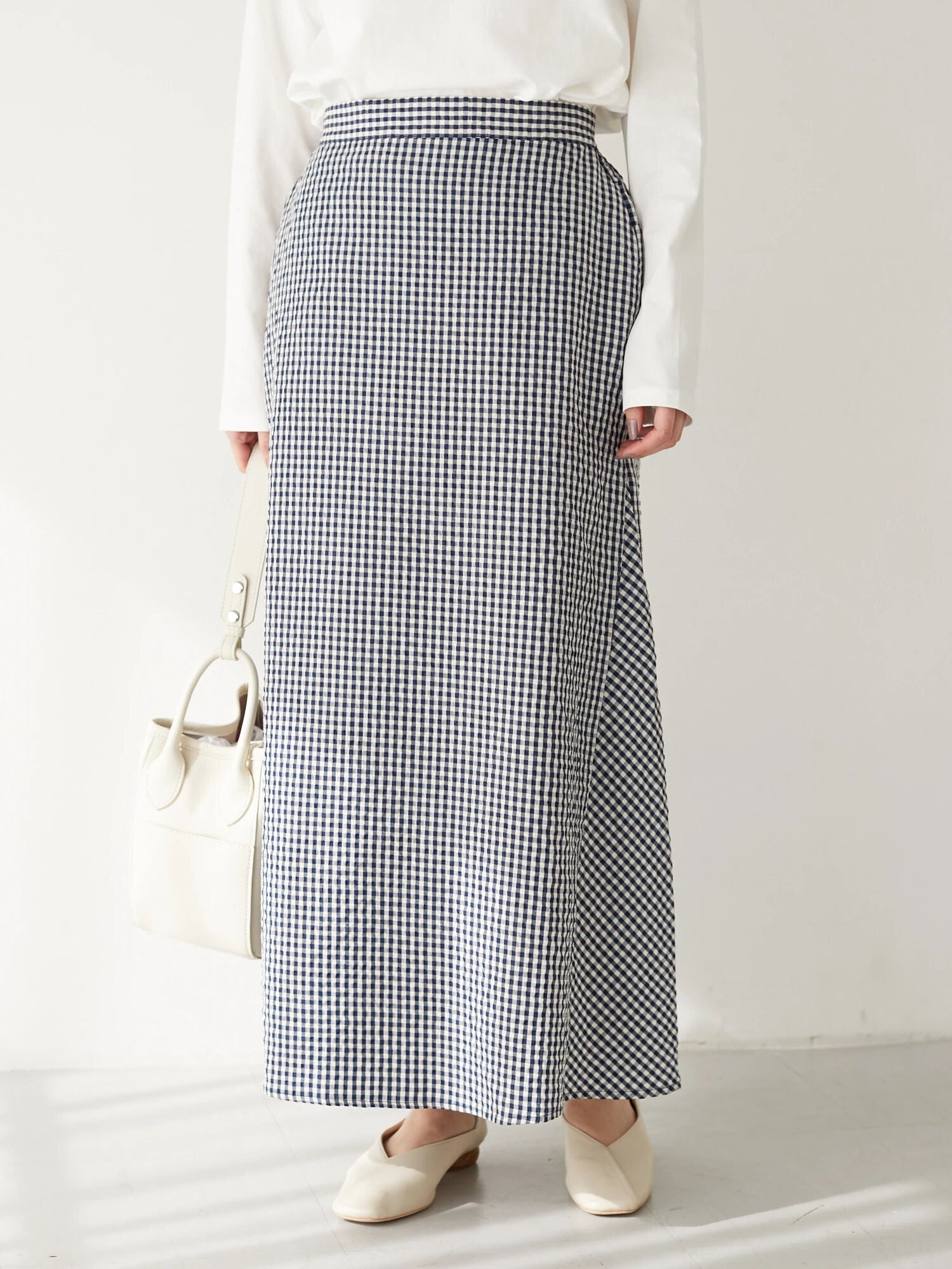 Vita Gingham Check Skirt