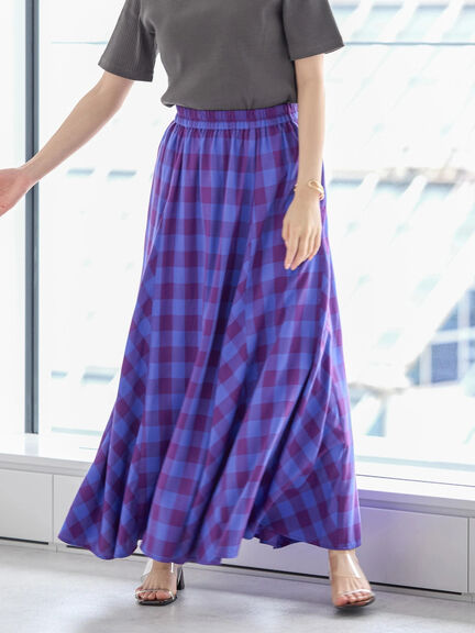 Hori Gathered Flare Skirt