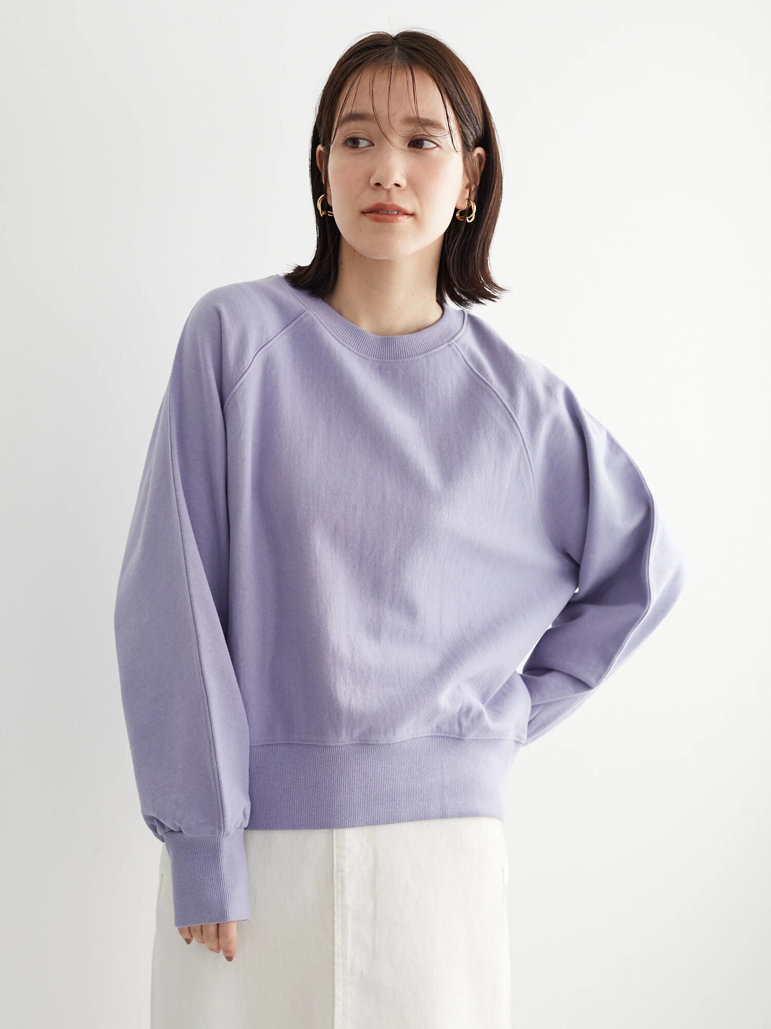 Chou Raglan Short Length Fleece Pullover