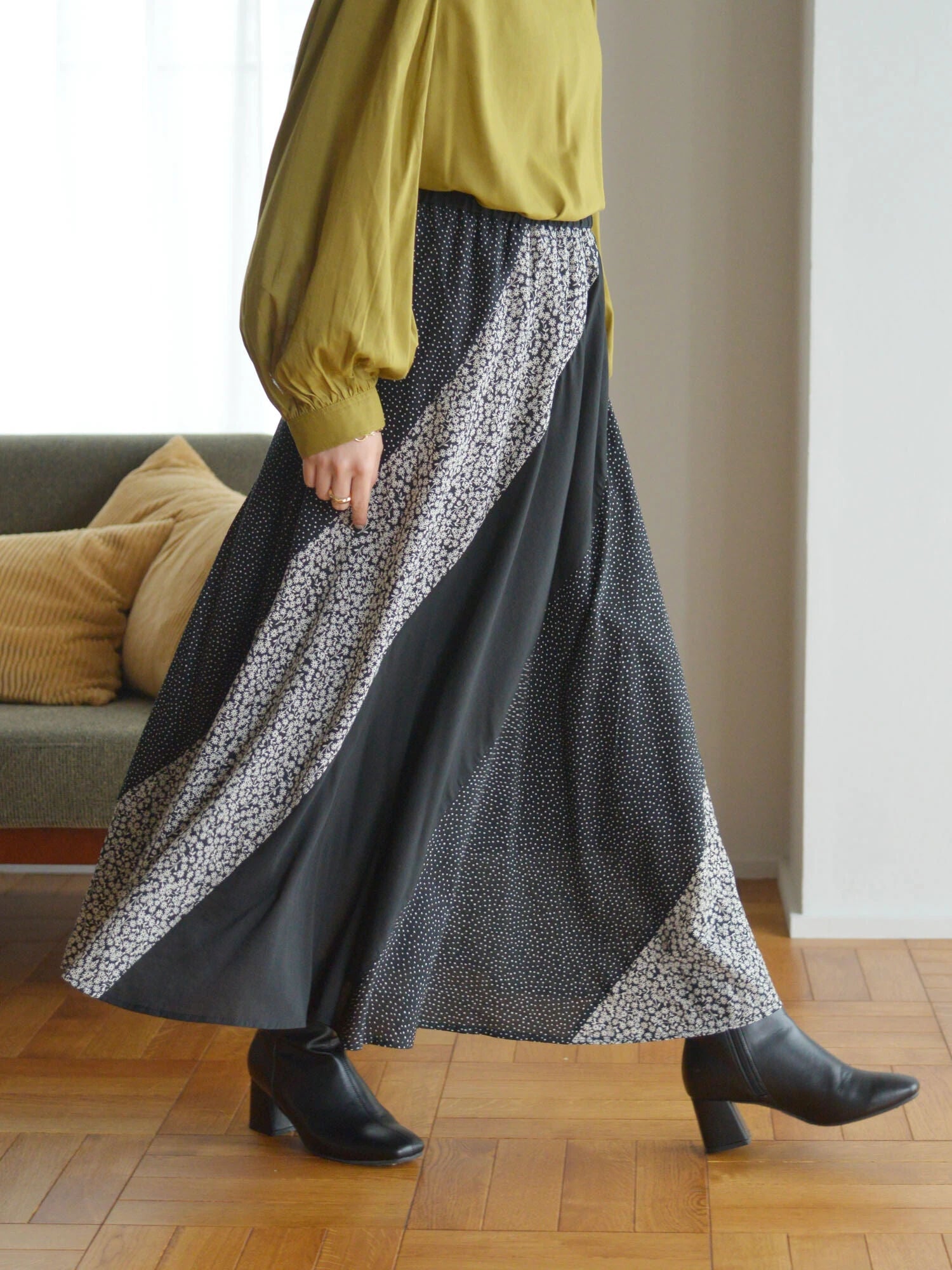 Talia Multi Pattern Skirt