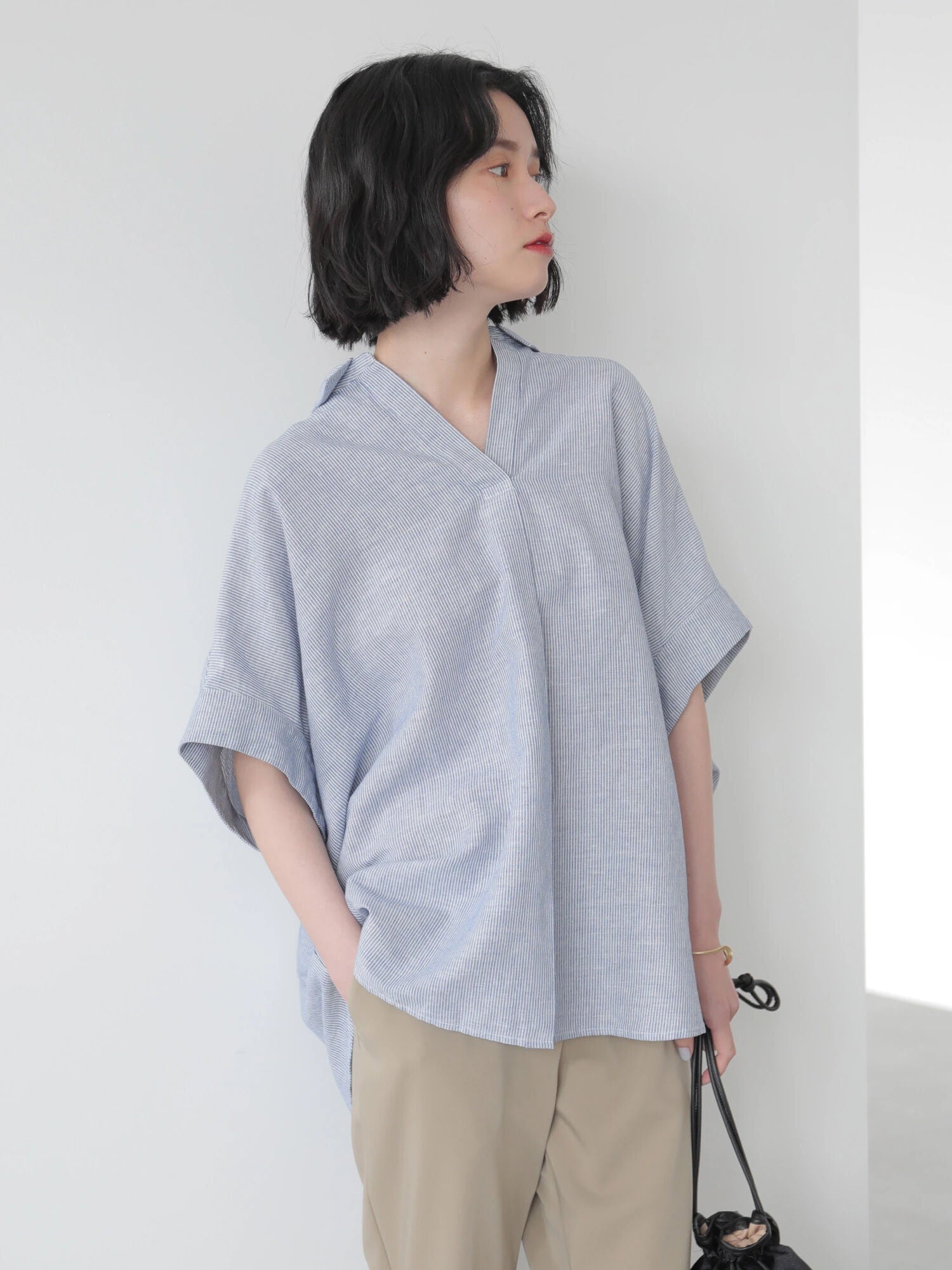Minako Linen Short Sleeves Shirt