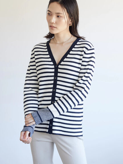 Quita Border Knit Cardigan