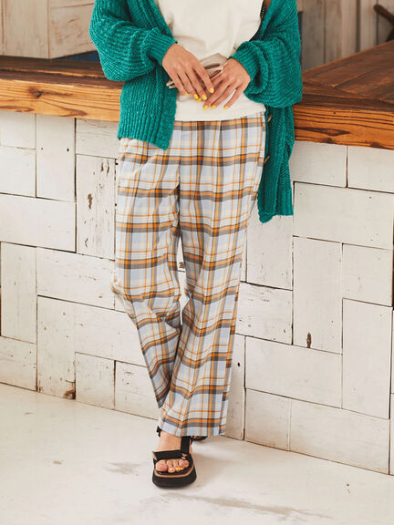 Celana Kulot Kotak-kotak - Zoeter Check Wide Pants