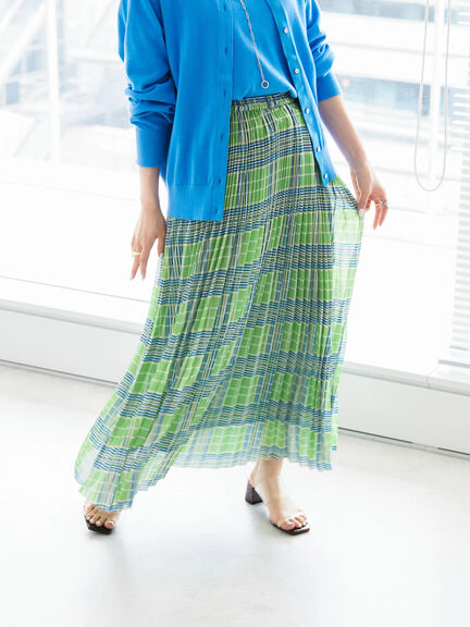 Rok Chiffon Keiju Soft Chiffon Pleated Skirt Bobo Tokyo