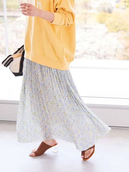 Rok Chiffon Keiju Soft Chiffon Pleated Skirt Bobo Tokyo