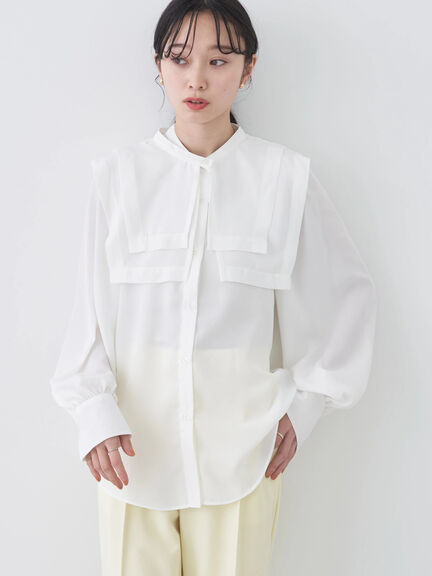 Taiyo 2WAY Big  Collar Blouse