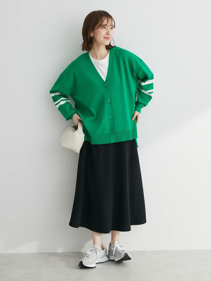 Kazesumi Sleeve Line Knit Cardigan