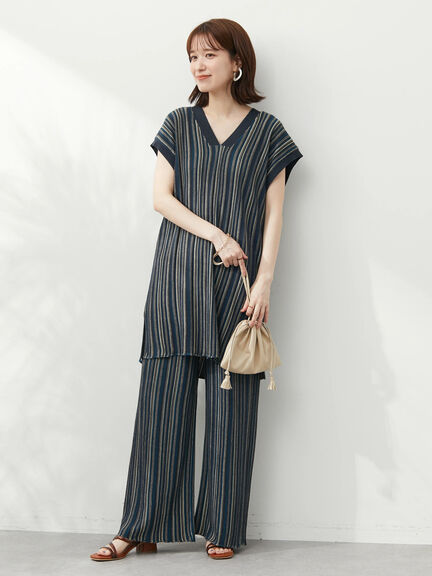 Saka Jacquard knit Stripe Tunic