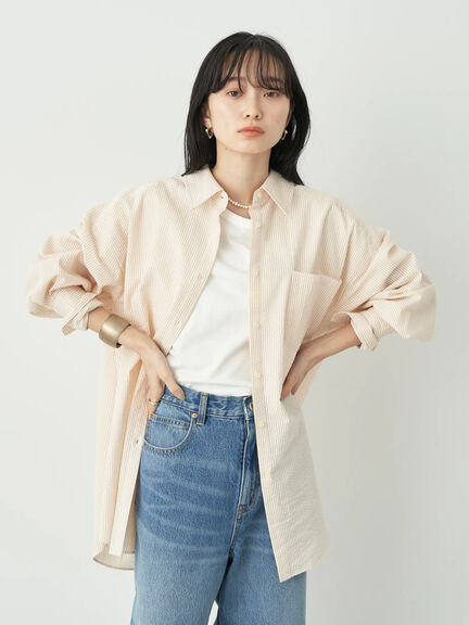 Boyfriend Shirt Rizumato Stripe Boys Shirt by Bobo Tokyo