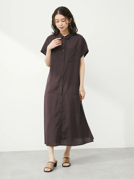 Haina Short sleeve Shirt Dress