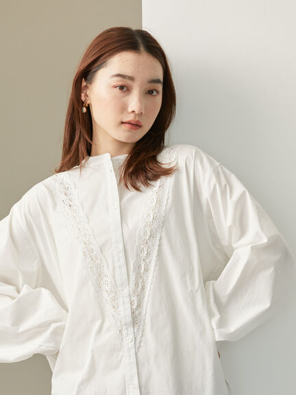 Kiyomi Band Collar Shirt