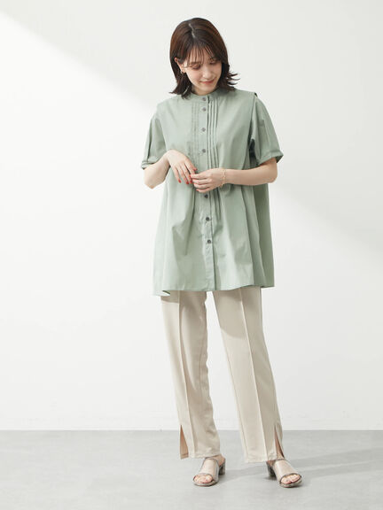 Vincente Front pintuck tunic