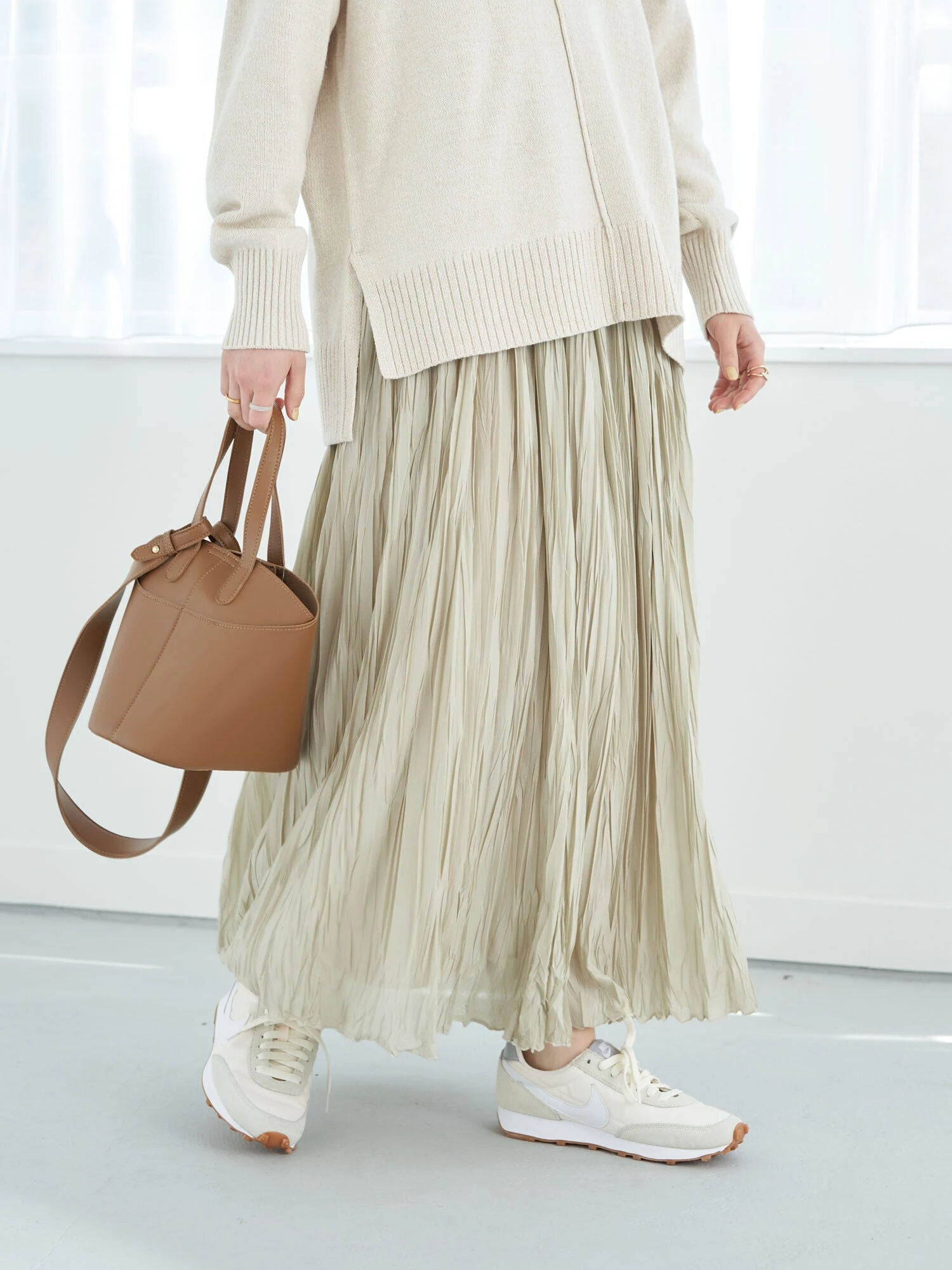 Oba Washer Pleated Skirt