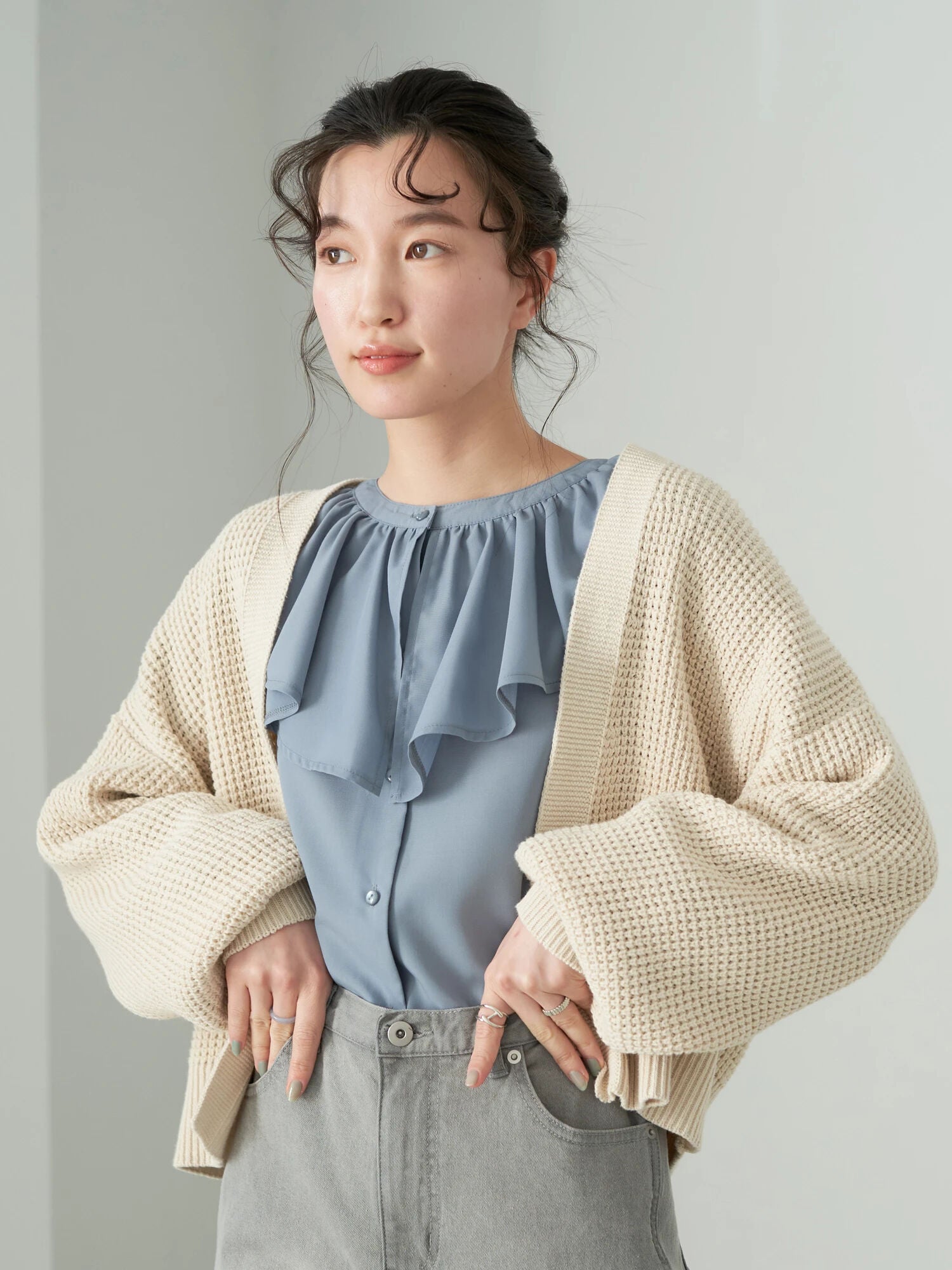 Arizu Short Loose Cardigan