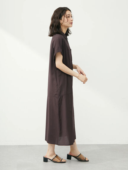 Haina Short sleeve Shirt Dress