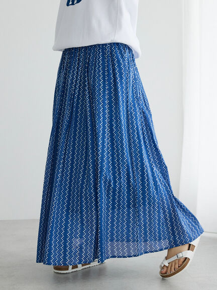 Hanaten Indian Cotton Pattern Skirt