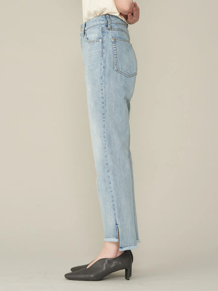 Claudine Flare Slit Denim Pants