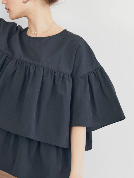 Blouse Half Sleeve Akigawa Tiered