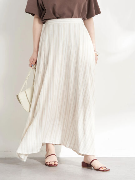 Pucca Linen Blend Flare Skirt