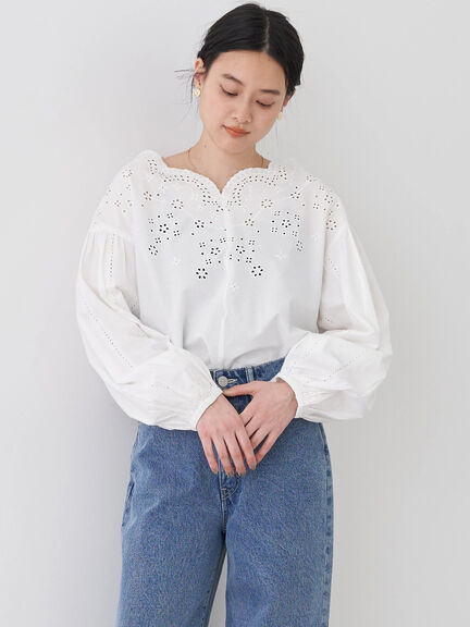 Blouse Renda Kaho Embroidery Blouse Bobo Tokyo